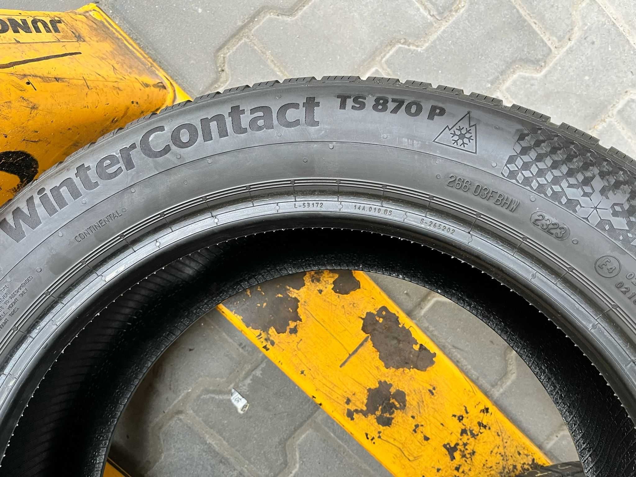 Opony zimowe 2x Continental TS870P 225/55 17 97H DOT23 #3557