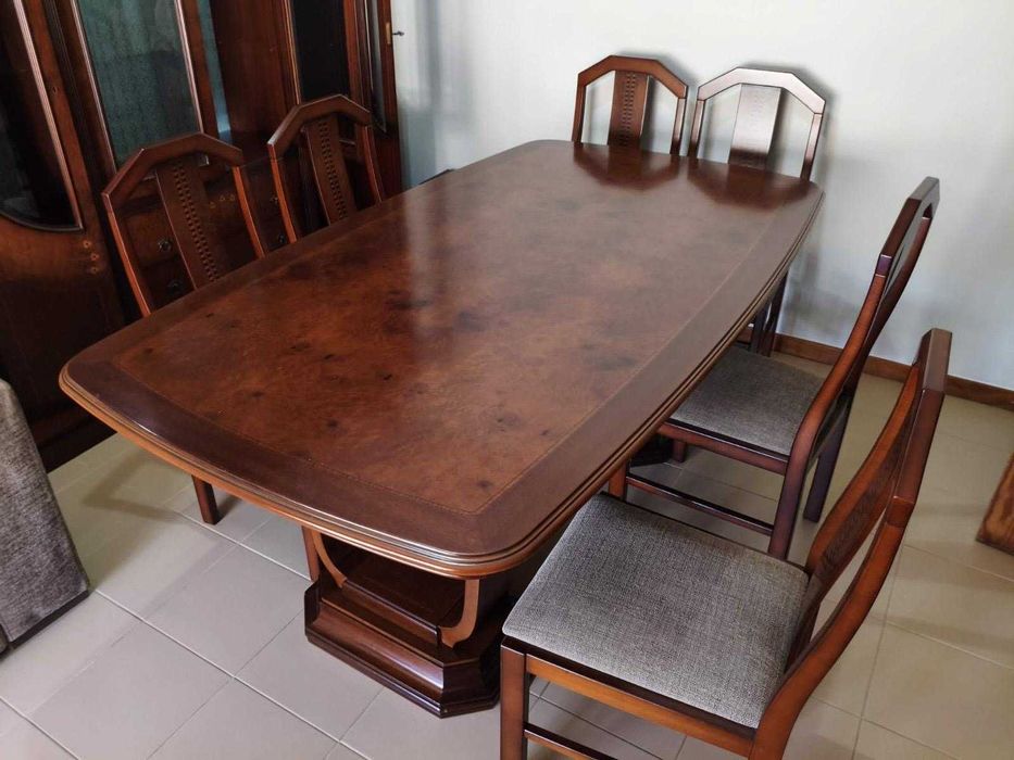 Mesa em Cerejeira + 6 Cadeiras