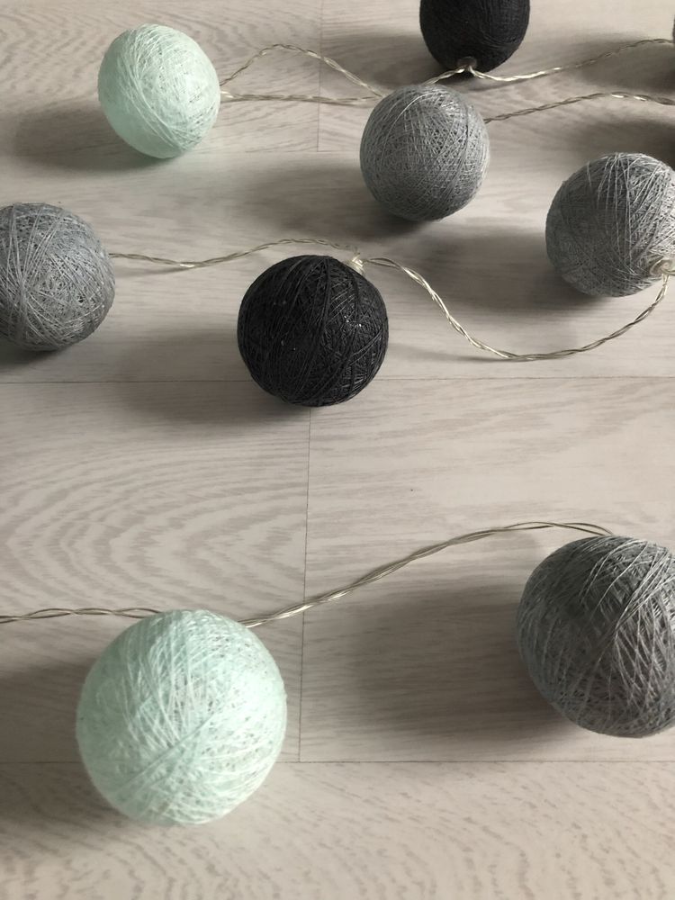 Girlanda swietlna cotton balls