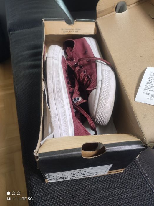Trampki Converse bordeaux r. 37