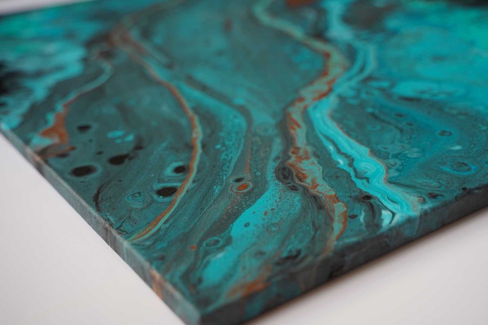 Duży abstrakcyjny obraz "Mgławica nieskończoności" 70x100 cm