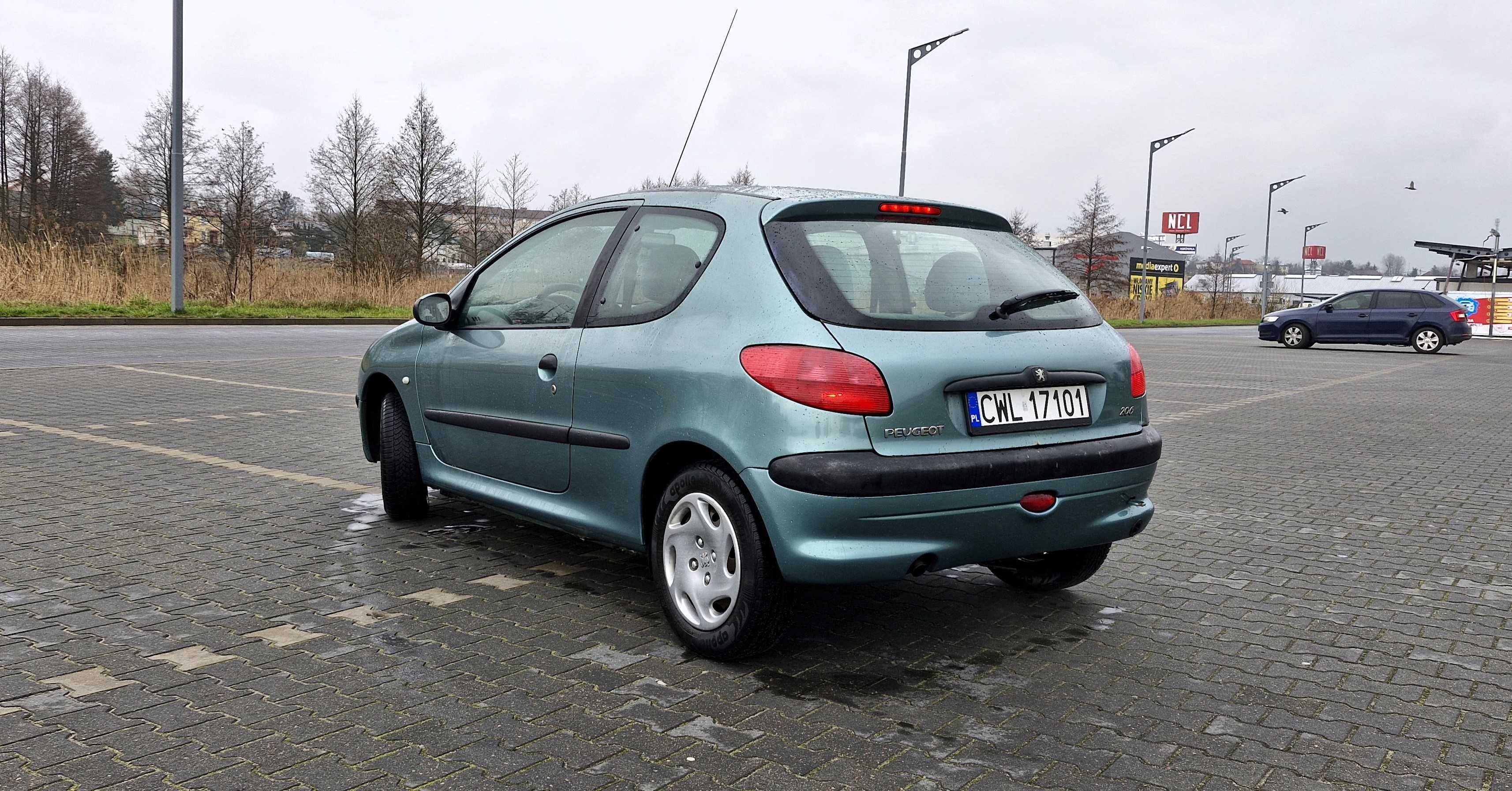 Peugeot 206 * klima * el. szyby * centralny * GAZ