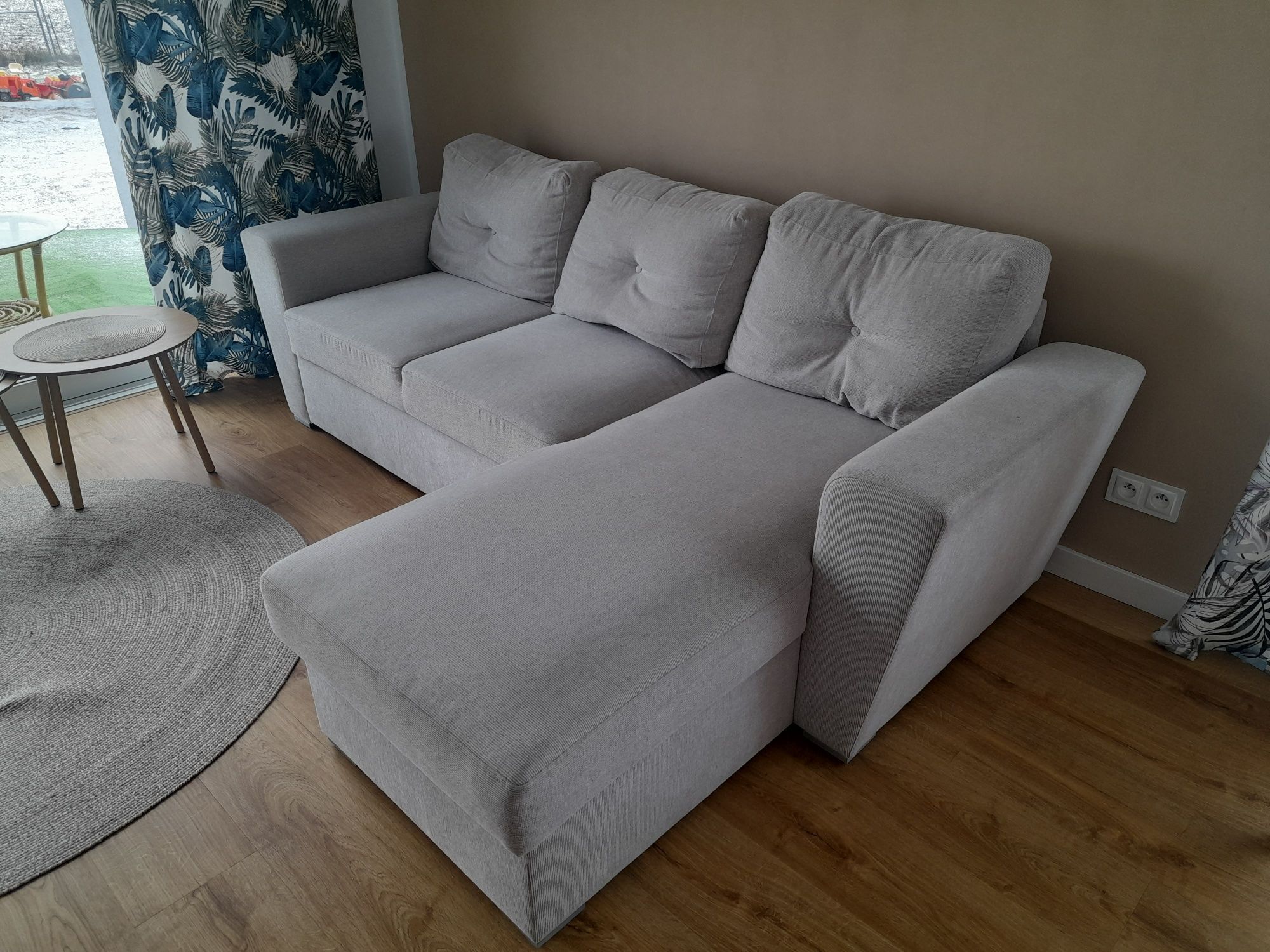 Sofa rozkładana -kolor piaskowy