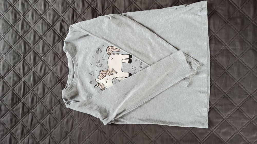 ładna bluzeczka, koszulka z długim rękawkiem 7-8 lat 128 cm. Okazja