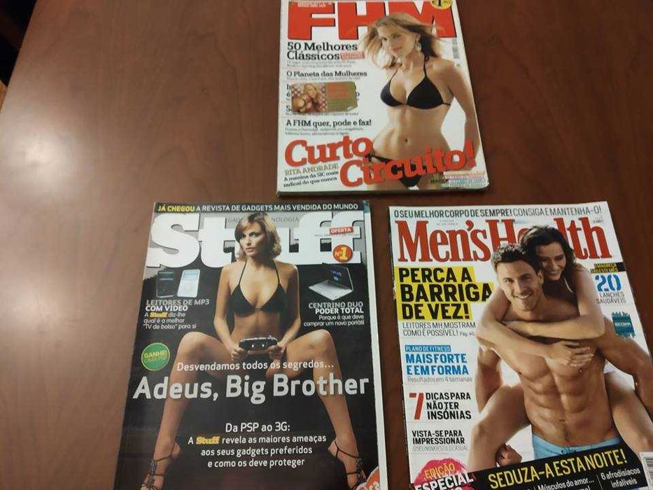 Conjunto 2 revistas masculinas