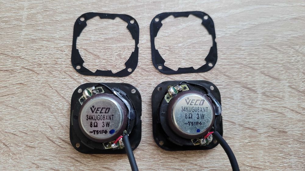 Głośniki VECO 3W 8Ohm 1 1/3" 3,4 cm 34mm 26mm przetwornik 34KUG08XNT
