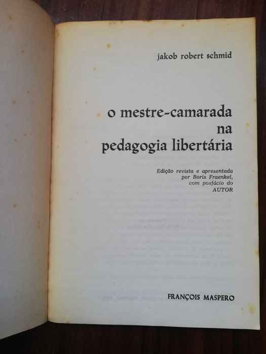 O Mestre-Camarada e a Pedagogia Libertária