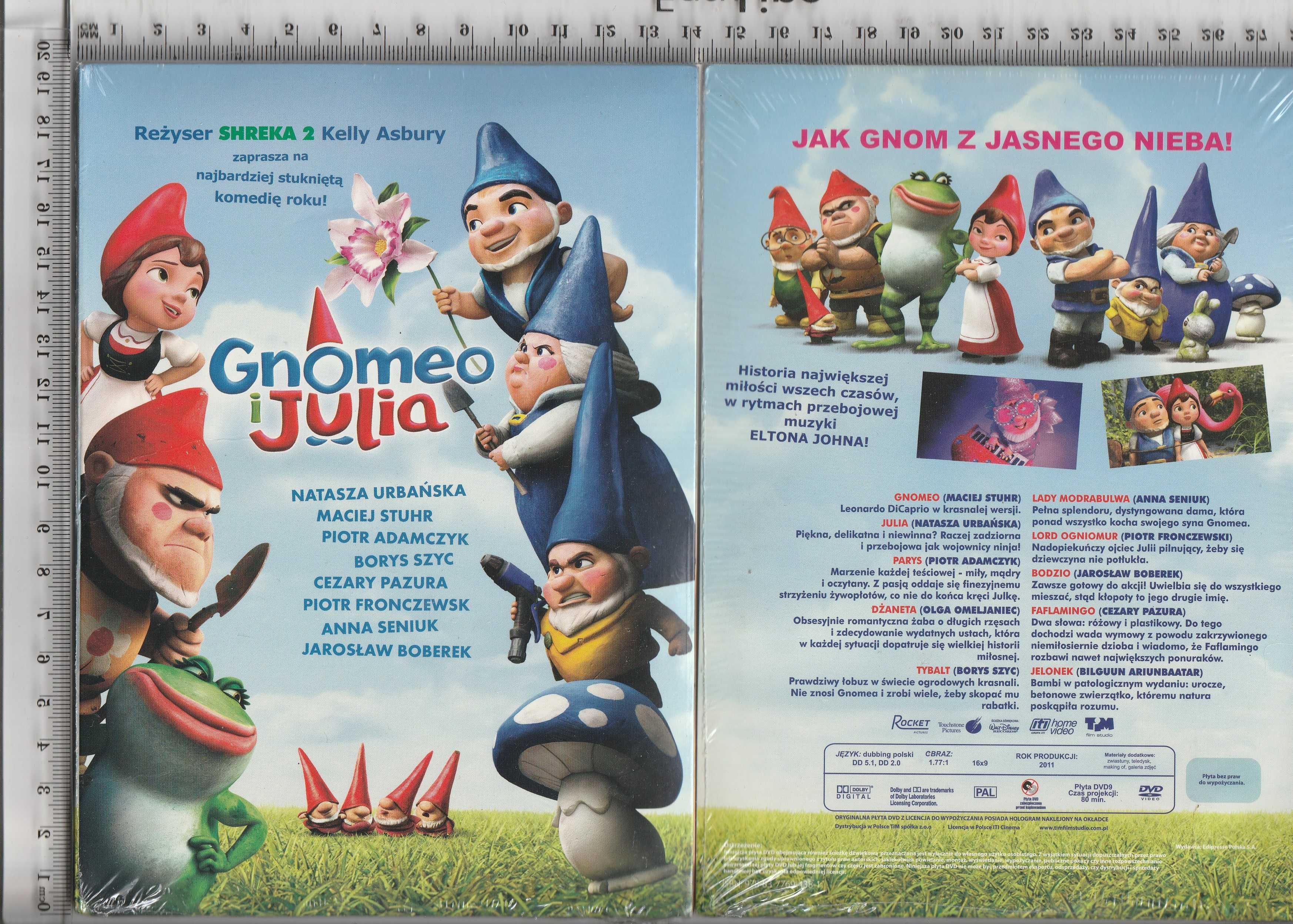 Gnomeo i Julia płyta DVD