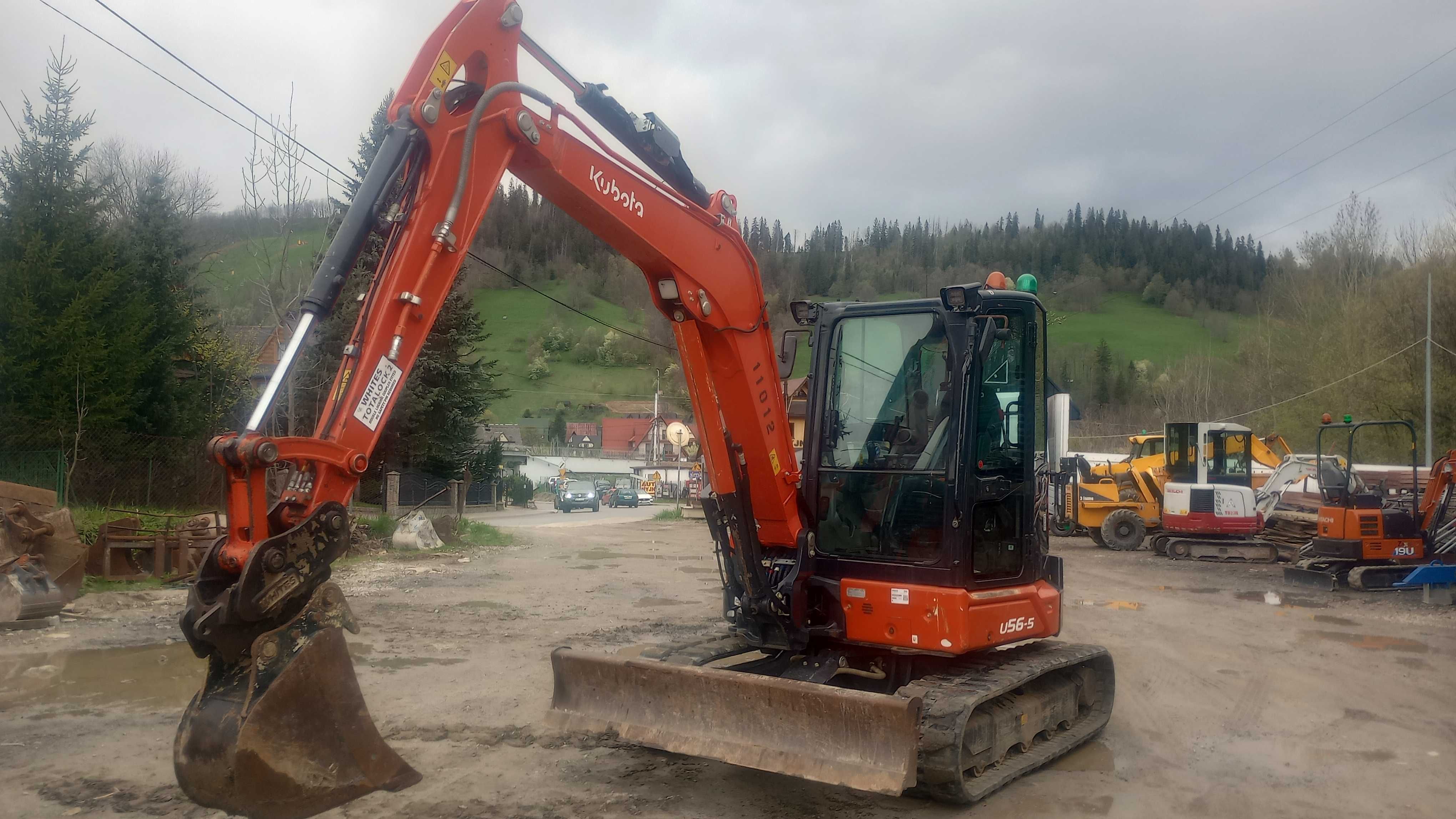 minikoparka koparka Kubota U 56 U55 kx 60 U48 bobcat takeuchi jcb 2021