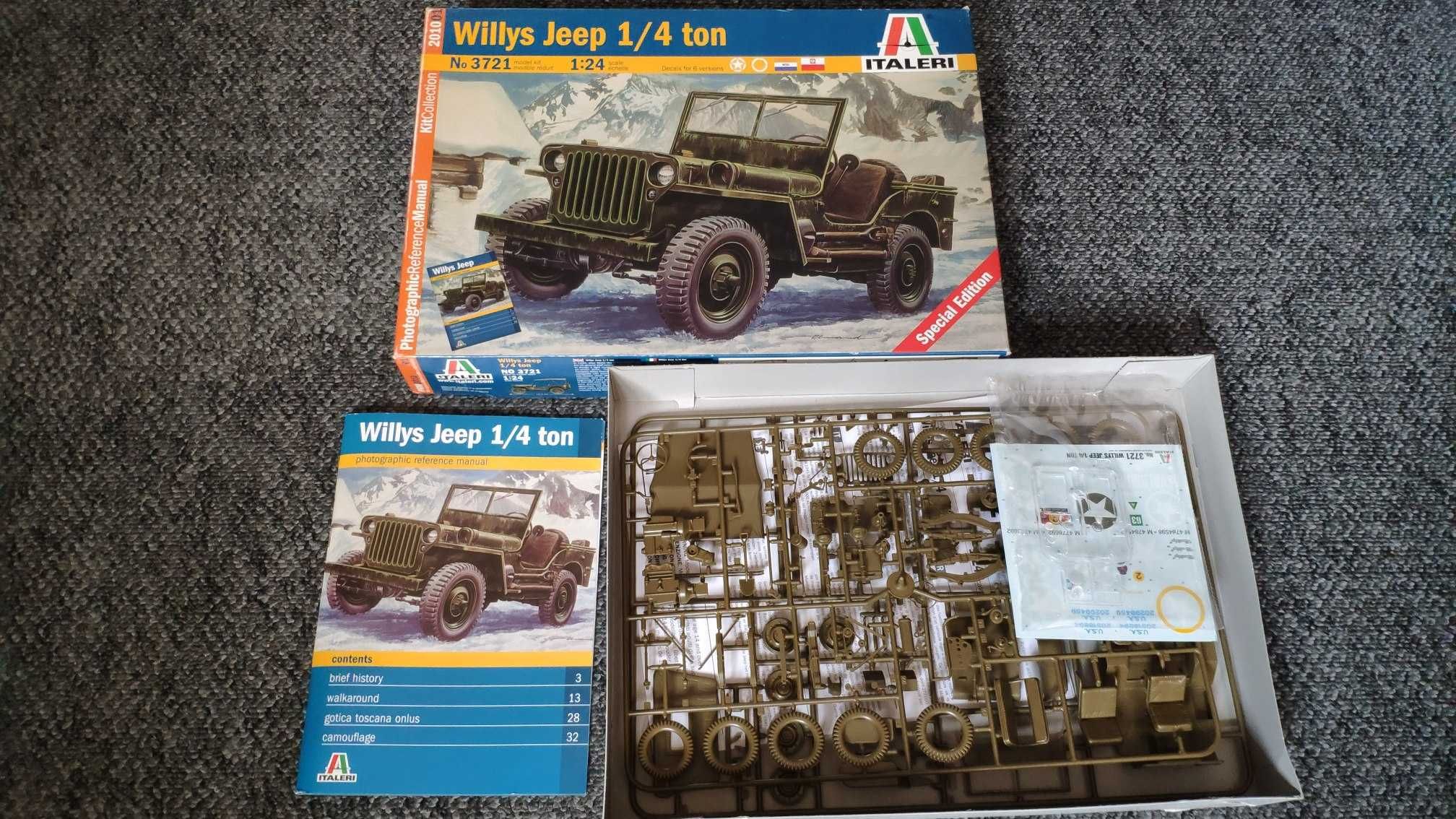 Willys Jeep - model do sklejania -- Edycja Specjalna -- w skali 1:24