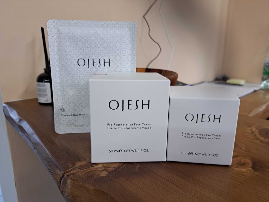 "OJESH" Zestaw Krem regeneracyjny do twarzy i pod oczy+Maseczka!