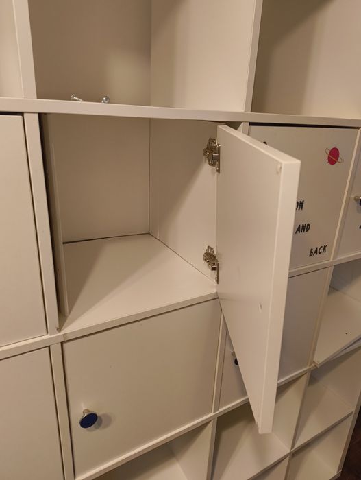 Regał Kallax 182x182 z wkładami