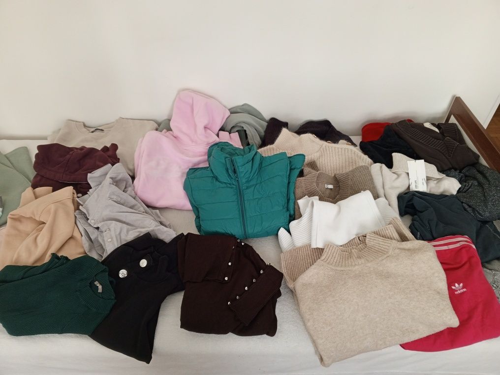 Mega paka. 100szt. Tommy,Guess, Zara, Benetton, Only. rozm.M.