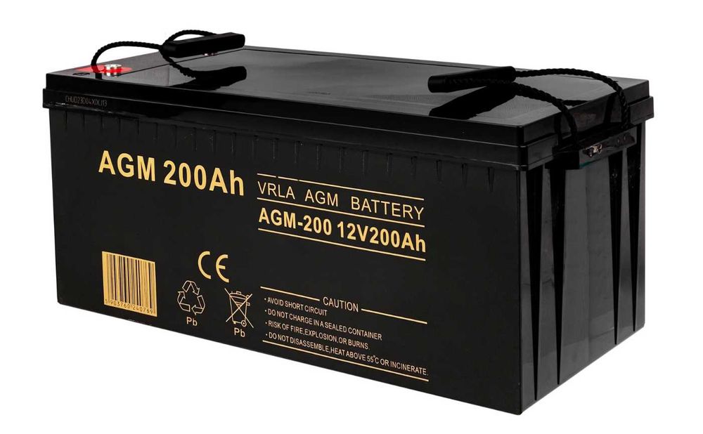 Акумулятор AGM VRLA 12V 200Ah VOLT POLSKA • акумуляторна батарея