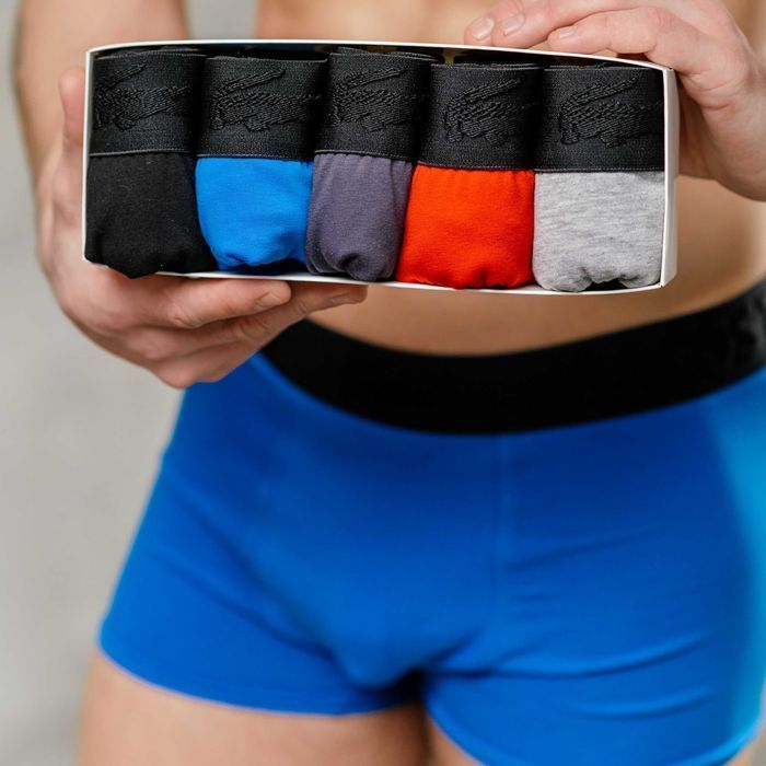 Чоловічі труси Lacoste 3D. Мужские боксеры Лакост, хлопок