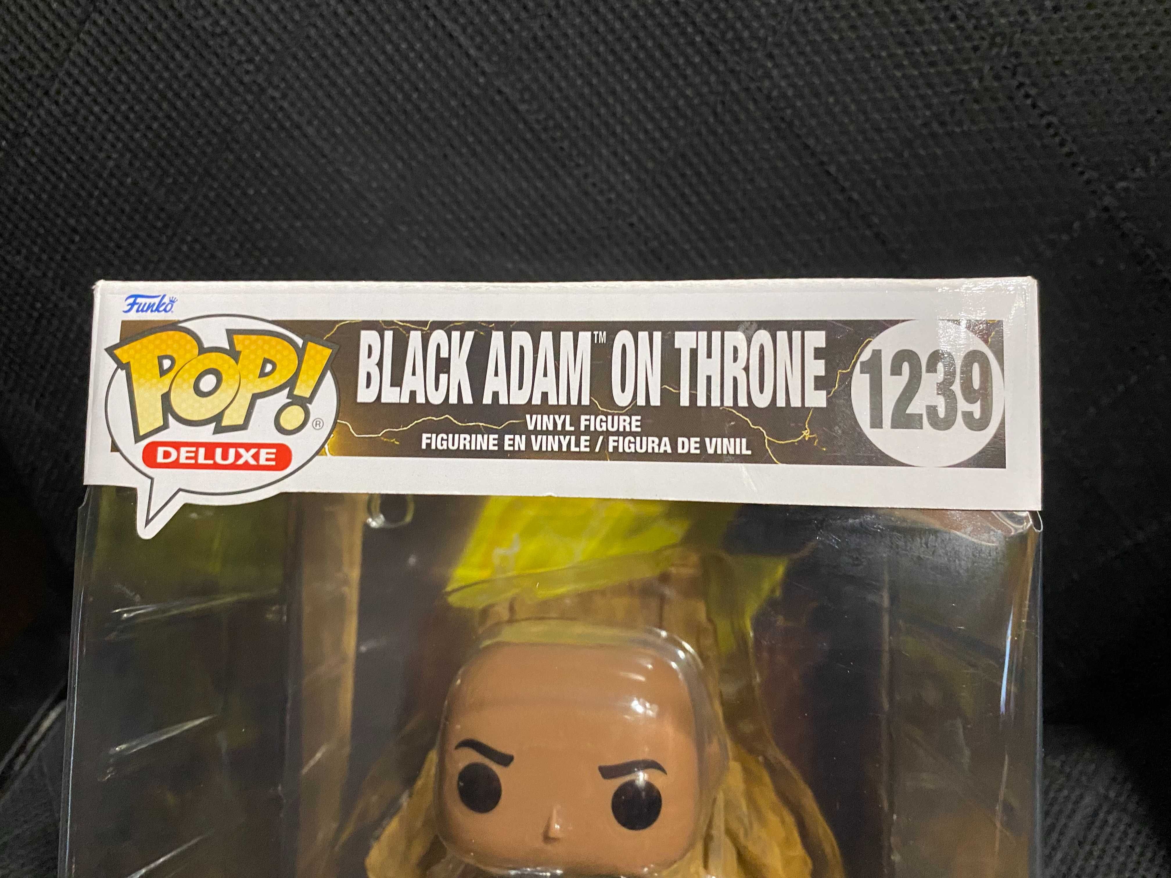 Funko Pop Deluxe: Black Adam on Throne - Black Adam 1239 - Novo