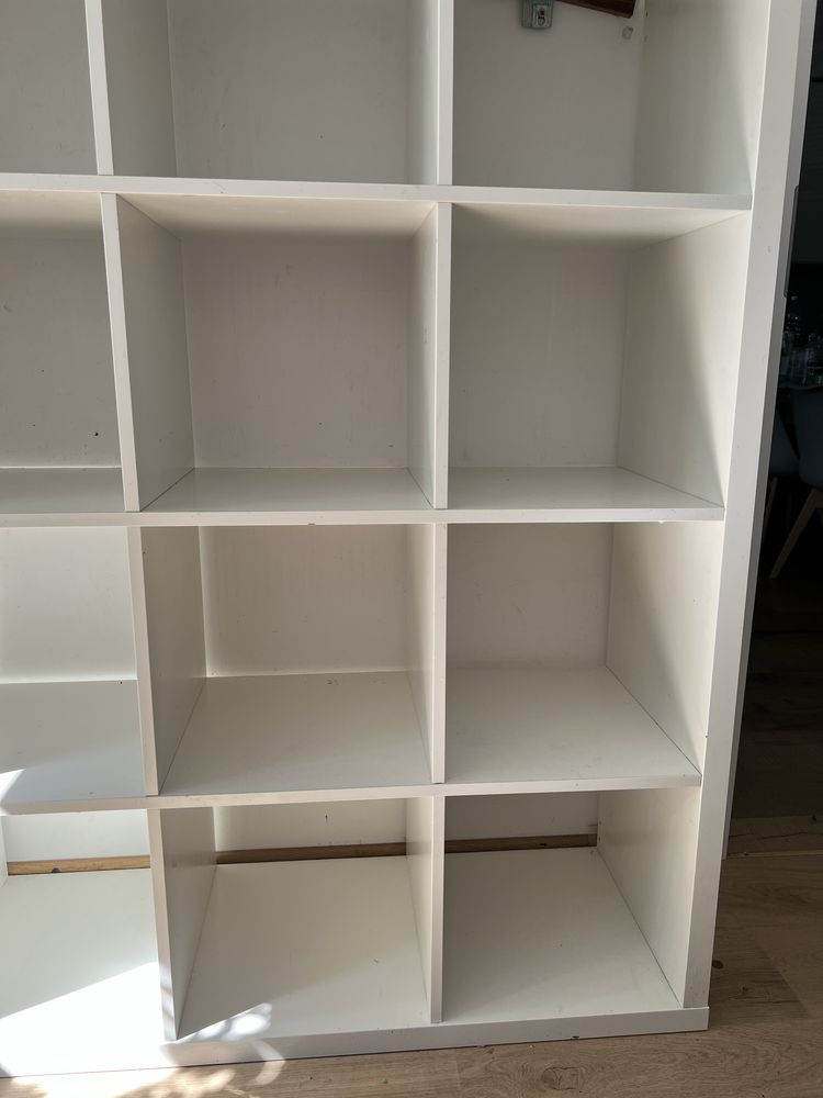 Kallax ikea regał biały 147x147
