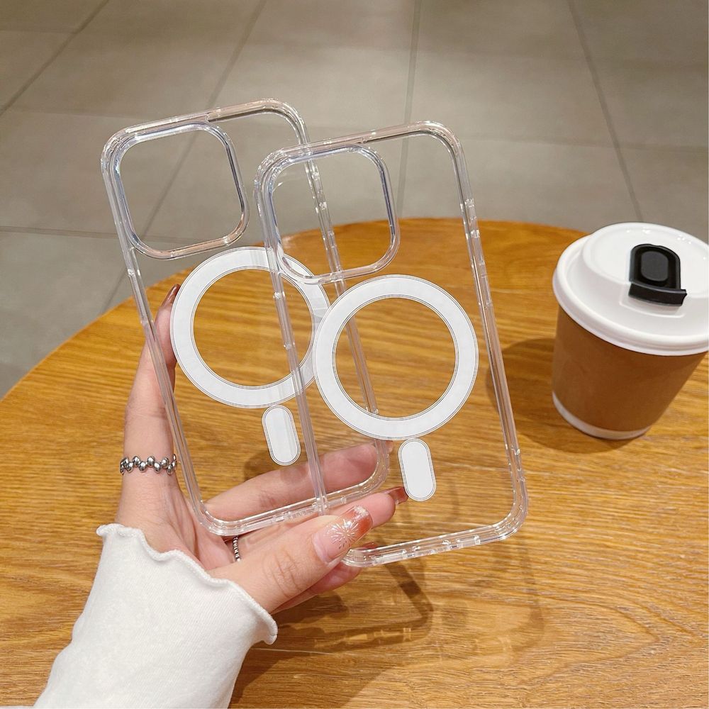 Прозорий чохол MagSafe для iPhone 14,15,16 pro max
