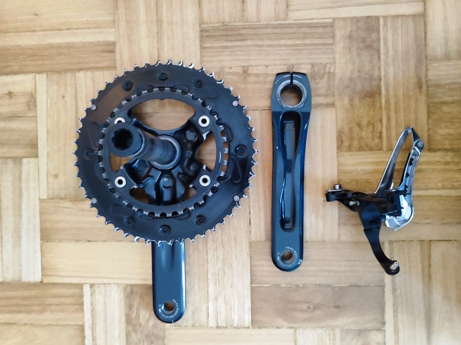 Shimano Sora R3000 9v pedaleira + desviador frontal