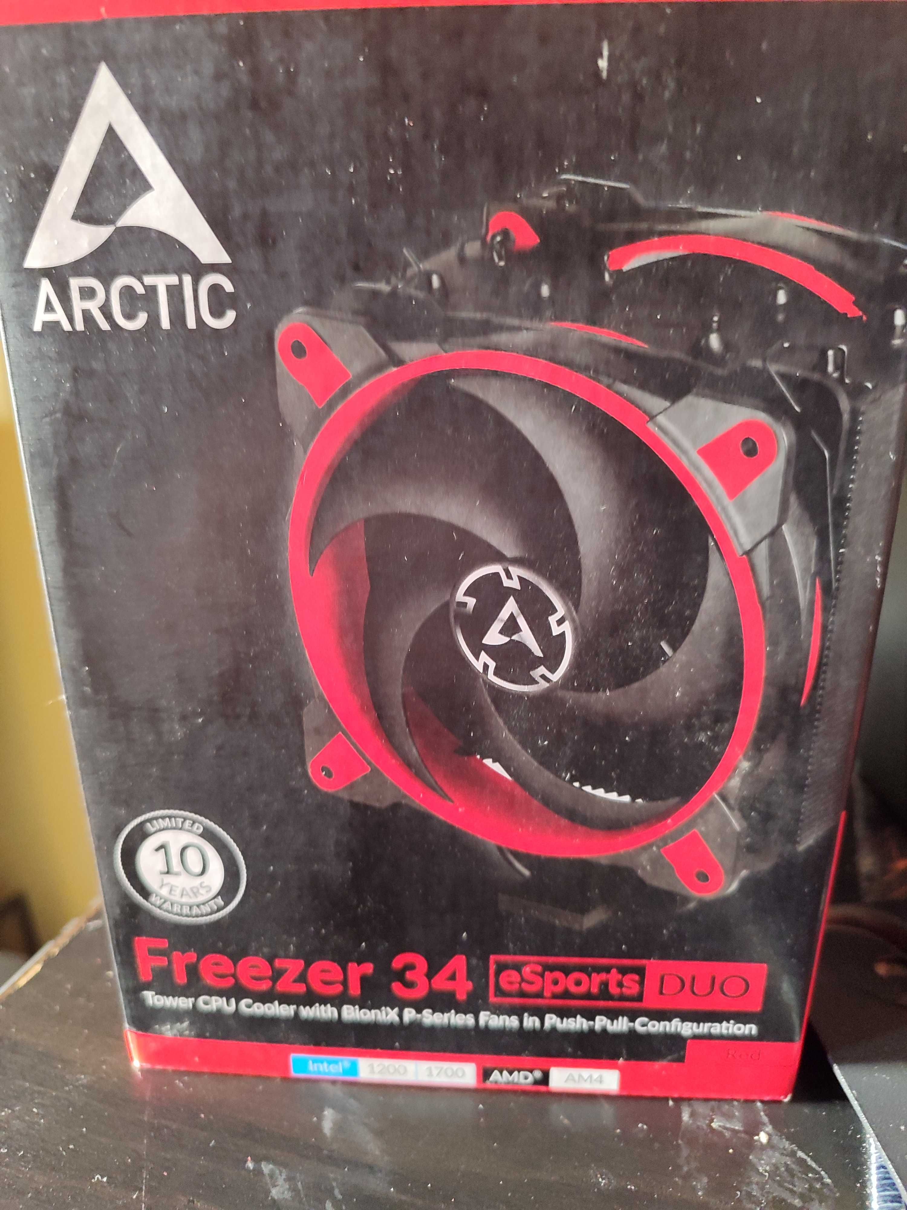 Cooler CPU Arctic Freezer 34 eSports DUO Vermelho