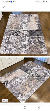 Kompket dwóch dywanów  Laila, odcienie szarości i beżu
