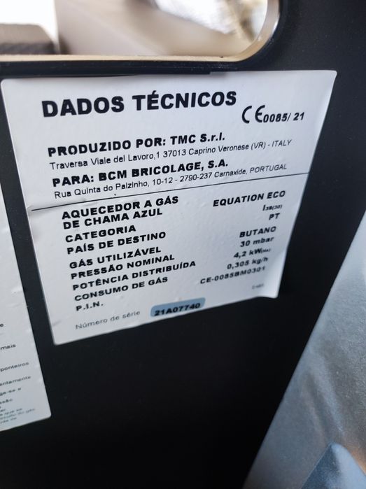 Aquecedor com botija