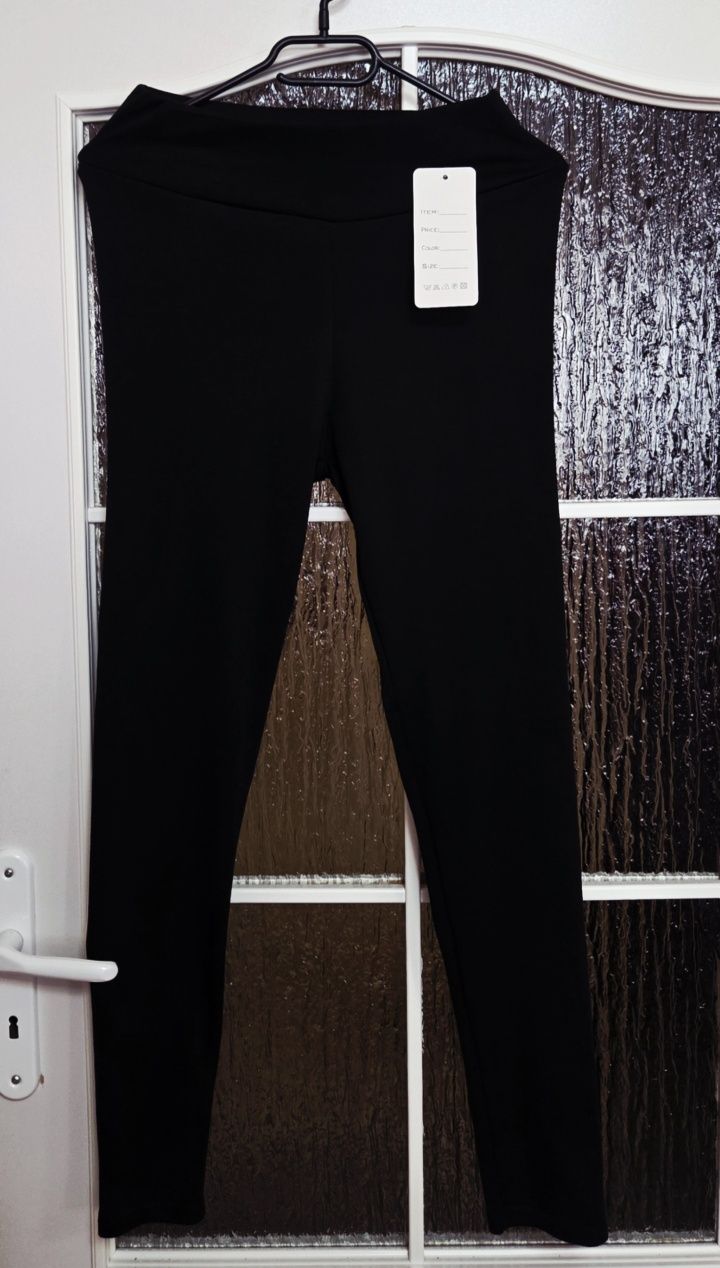 Legginsy Damskie Czarne S/M 39