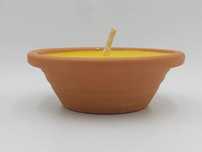 Znicz otwarty gliniany zalewany ceramiczny 16 szt