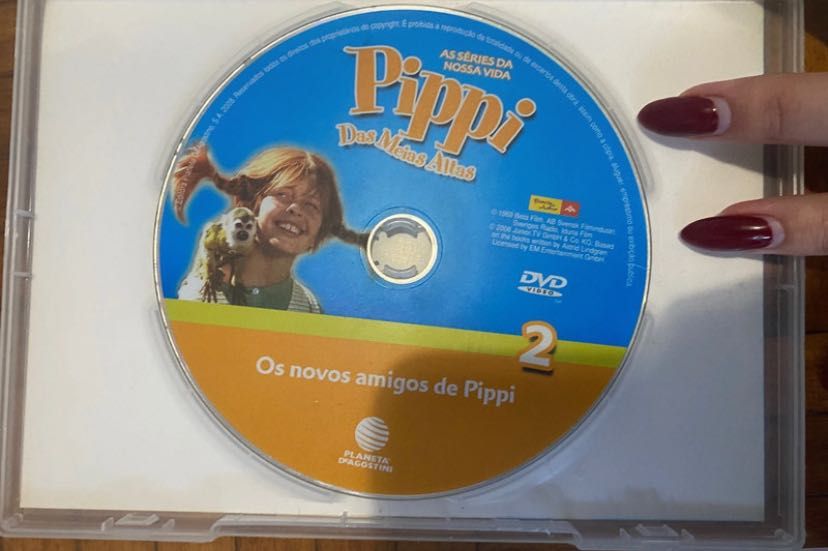 DVD da Pippi das meias altas