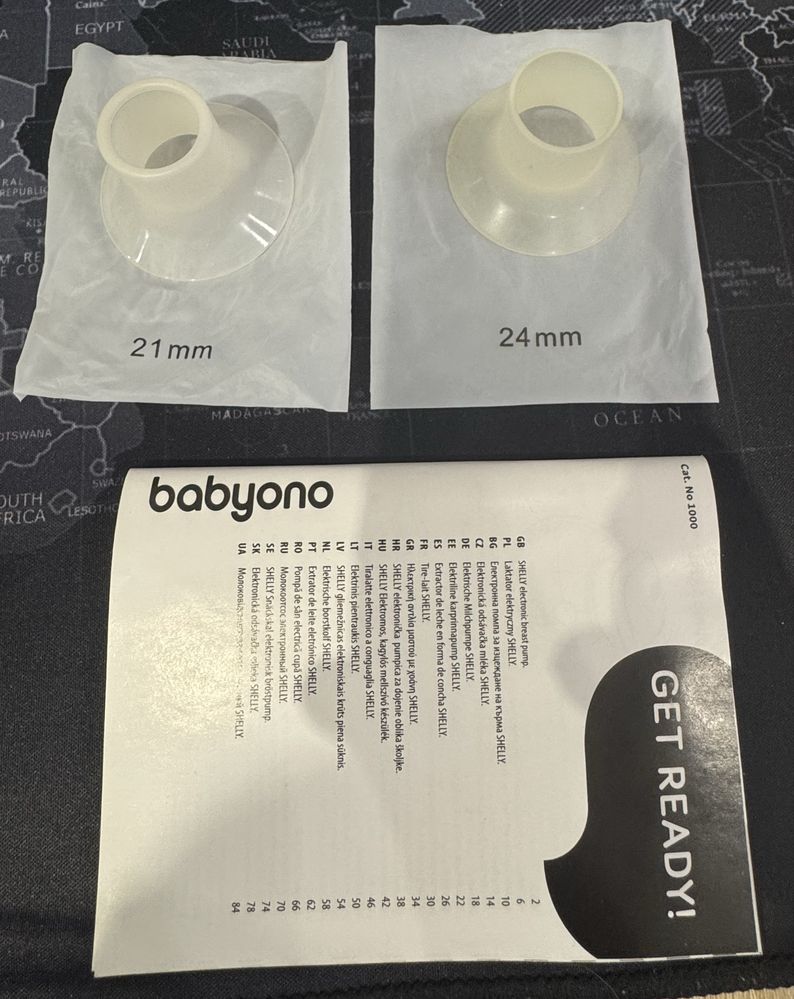 Babyono SHELLY (вільни руки) електричний молоковідсмоктувач