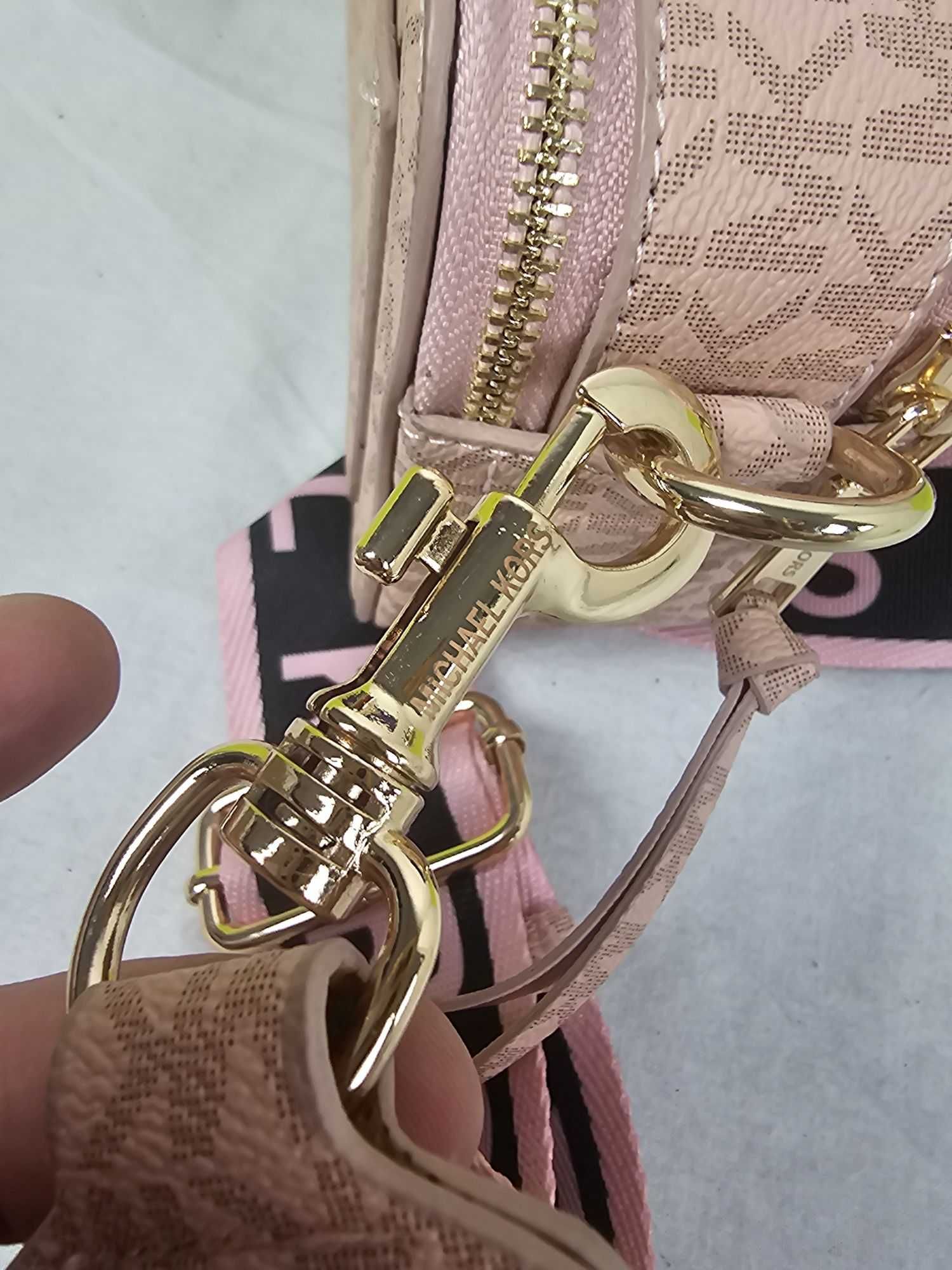 Torba damska kuferek michael kors torebka pudrowy róż