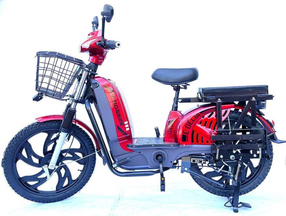 ХІТ! Електровелосипед Crosser E-Delta (800W, 60V, 15Ah,) - Червоний