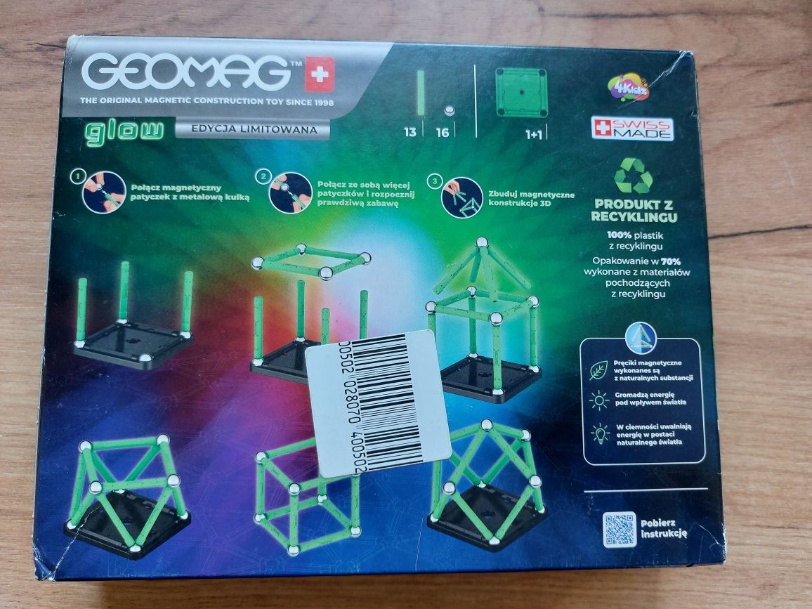 Klocki magnetyczne Geomag świecące Nowe tylko 40 zl