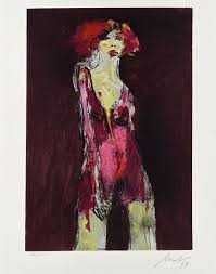 Serigrafia 'Mulher' do pintor Artur Bual assinada