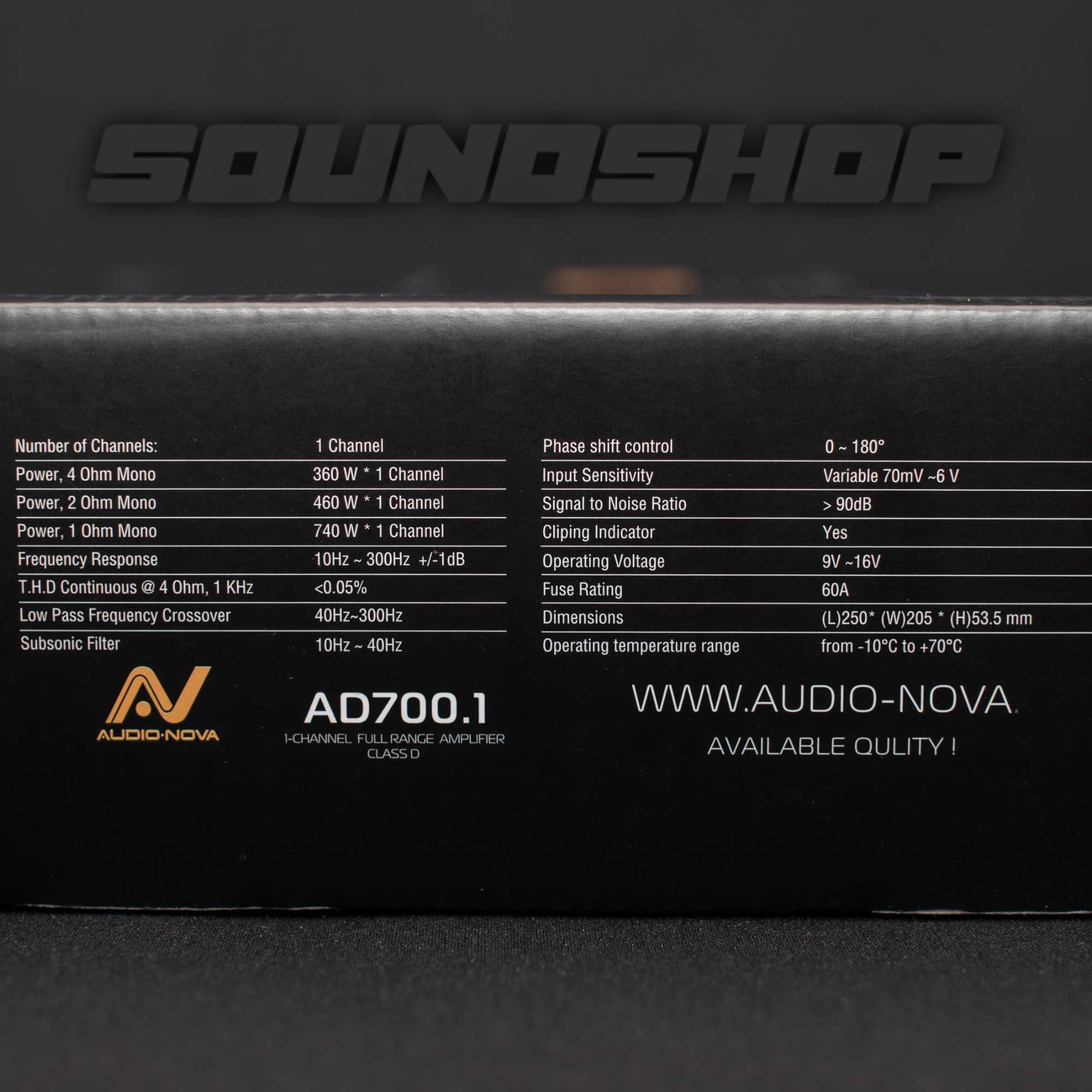 1-канальный усилитель Audio Nova AD700.1