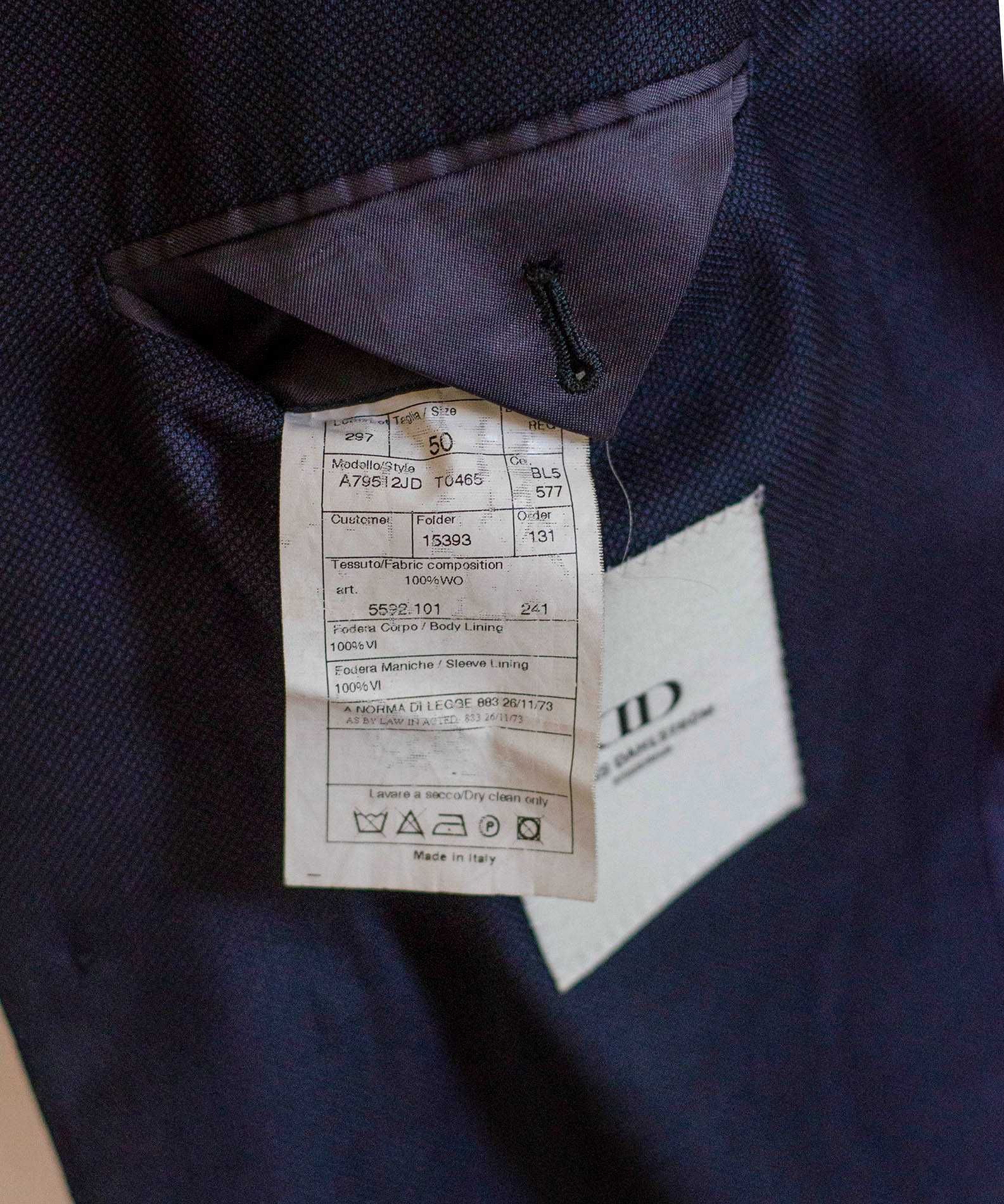 Włoski blezer, marynarka Jens Dahlstromr, 48-50, Vitale Barberis wełna