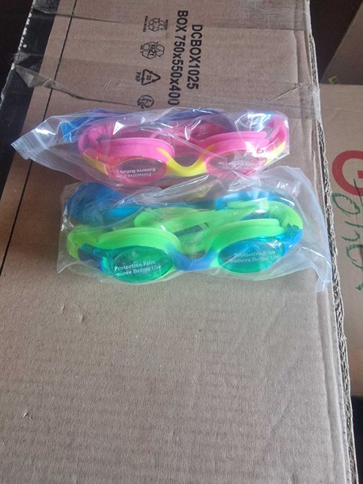Okulary pływackie dla dzieci Regulowane Zestaw 2szt