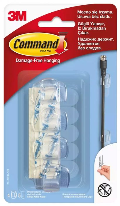 Uchwyty do kabli Command małe. Command