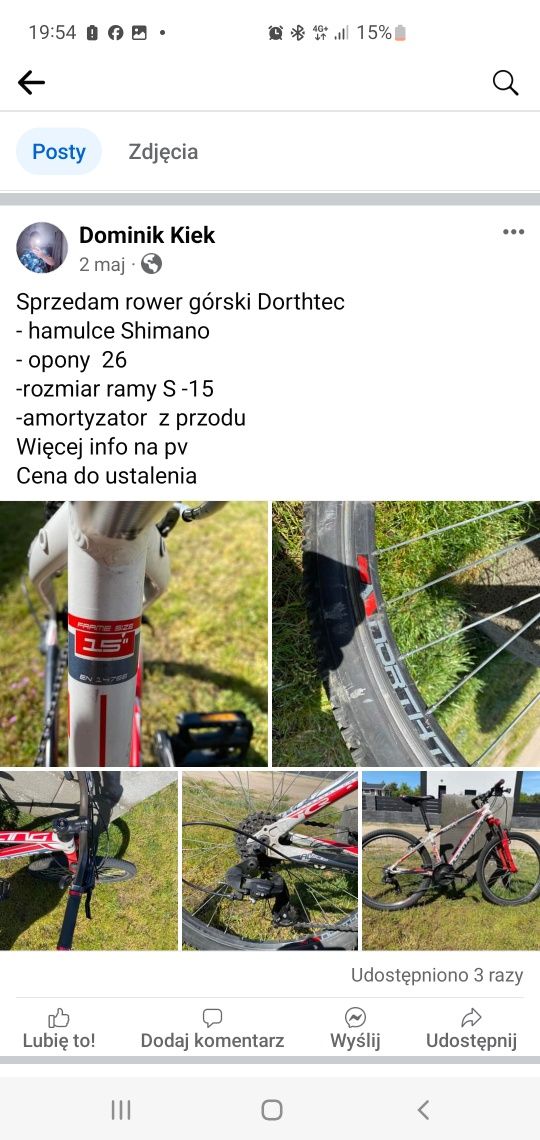 Rower górski rama S15