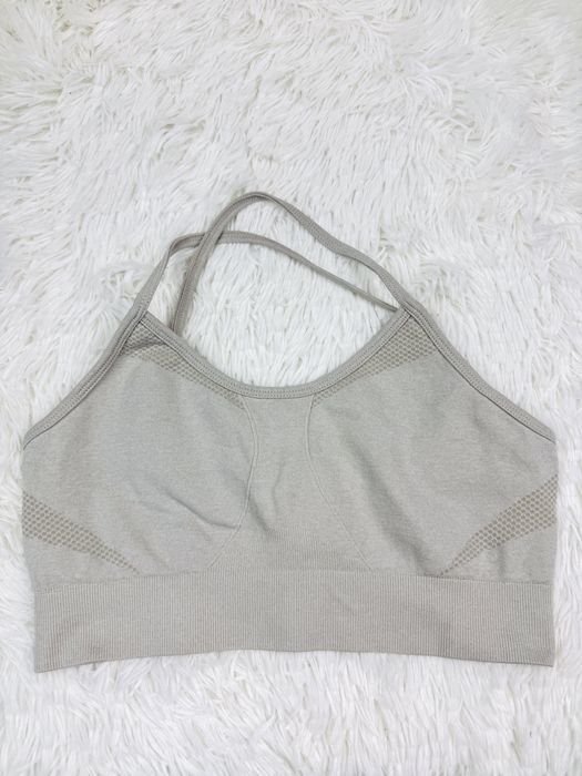 Biustonosz sportowy miękki L 40 beżowy