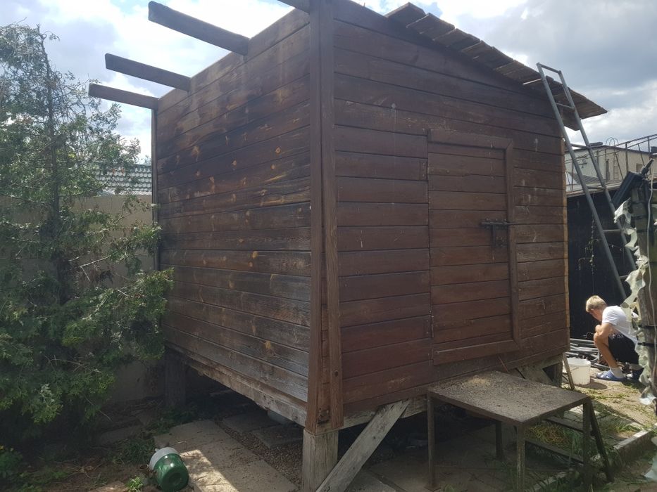 Gołębnik solidnej konstrukcji , kurnik, drewutnia