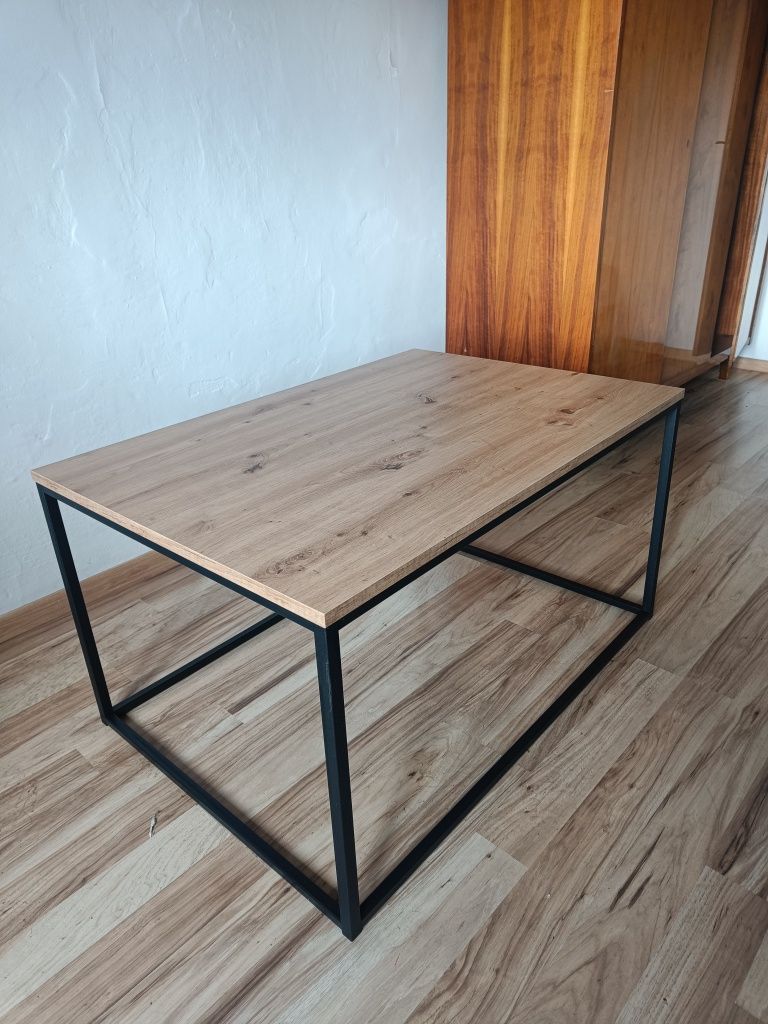 Ława stolik loft industrial industrialny buk metal