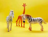 Conjunto 3 Figuras Animais Selvagens em Miniatura PVC
