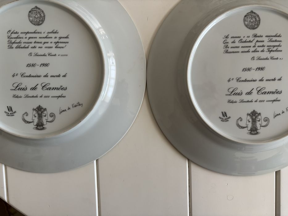 Coleçao de pratos Luís de Camões - Vista Alegre