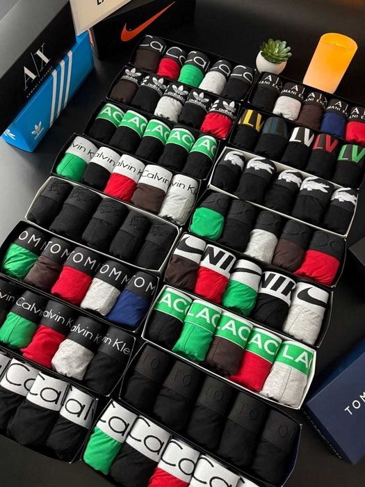 Набір чорних трусів Calvin Klein серія White. Чоловічі боксери/труси