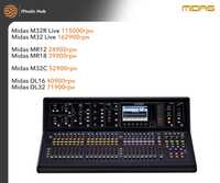 НОВІ цифрові пульти MIDAS DL16 M 32R live MR 18 C 32 (x32 behringer)