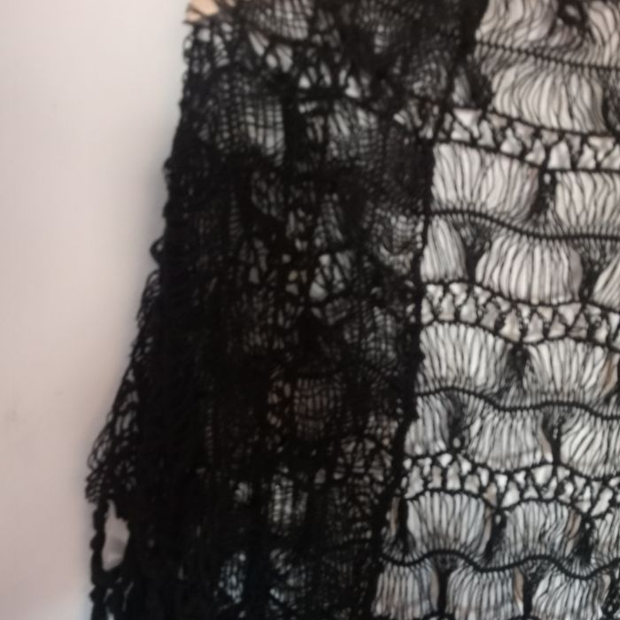 Chaile artesã lindíssimo em preto _-Maravilhoso lindo e sofisticado o
