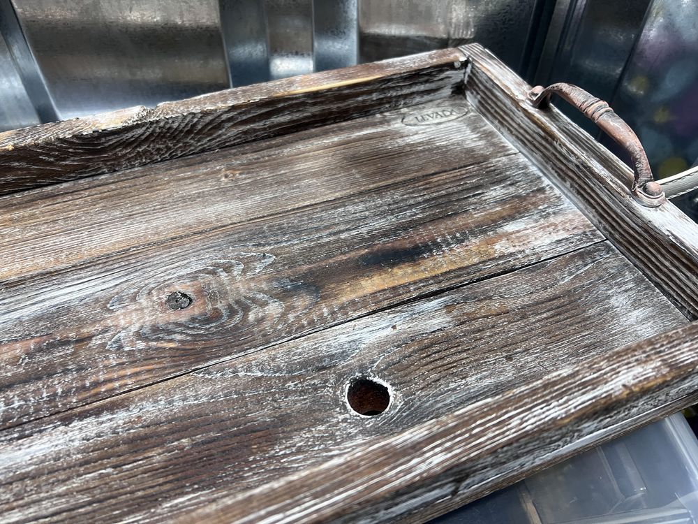 Підніс деревʼяний hand made в стилі рустік