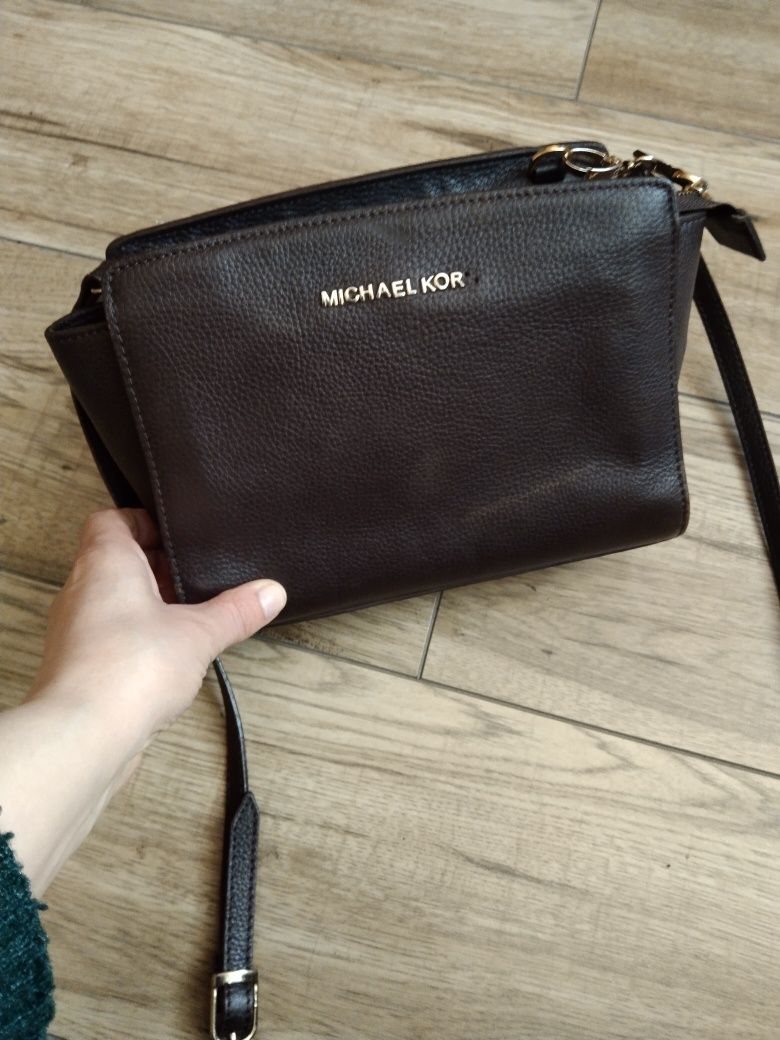 Torebka listonoszka Michael Kors brąz