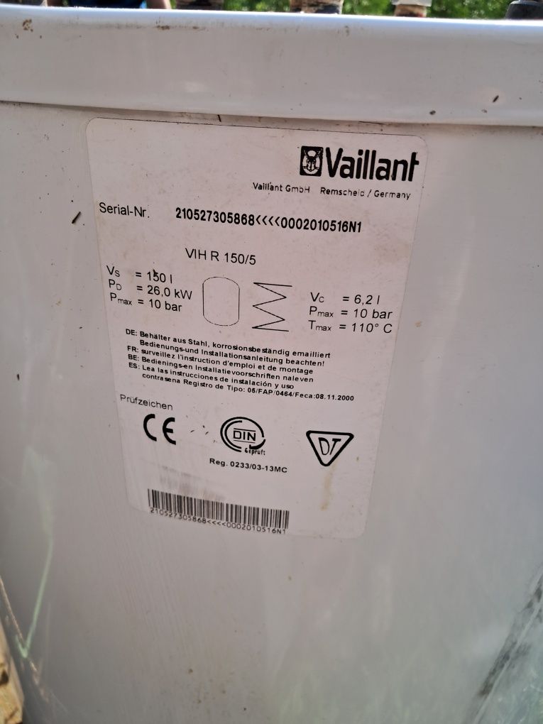 Zasobnik c.w.u Valliant VIH R 150/5
